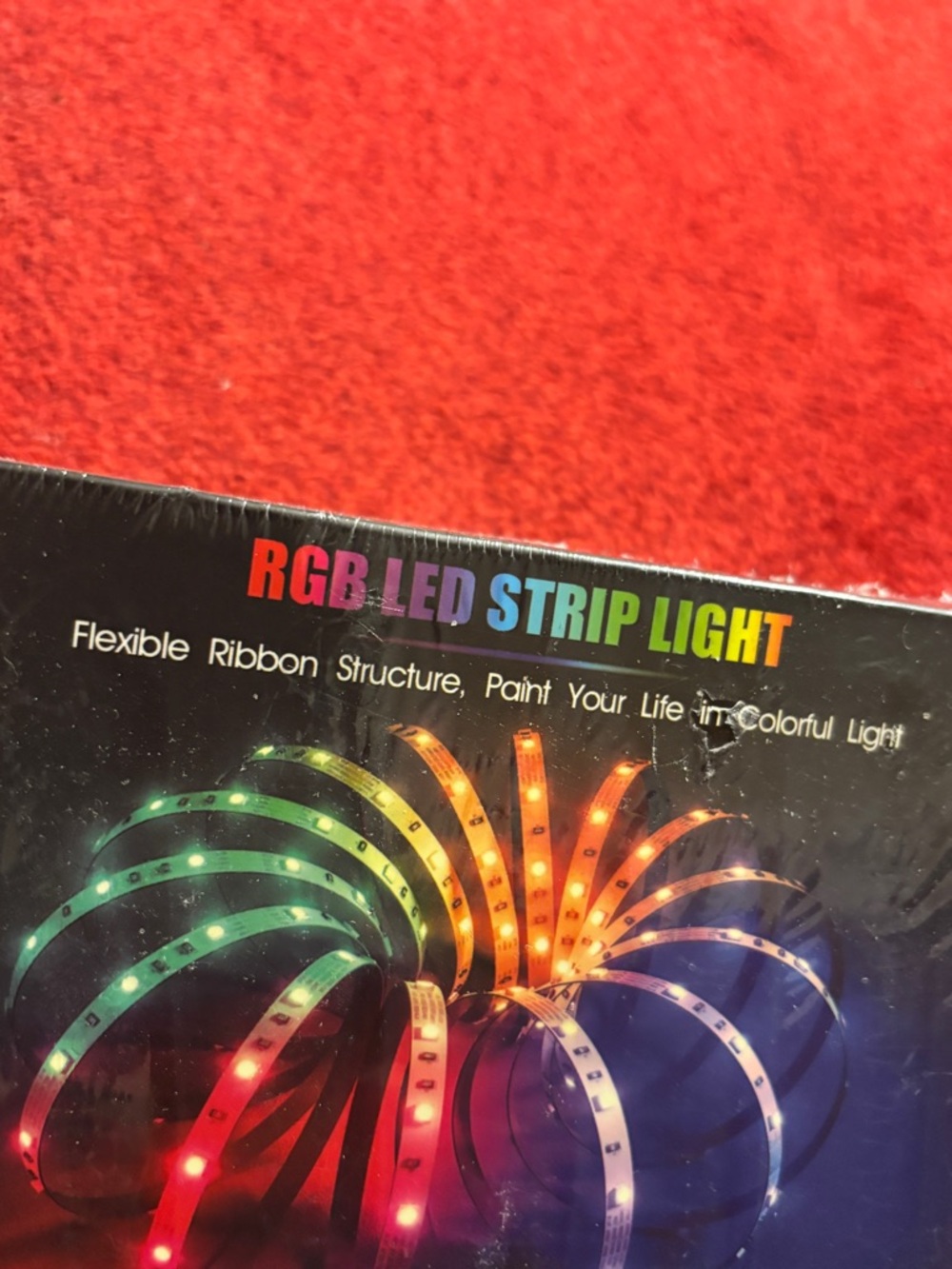 RGB LED Strip Light - Multicolor Party Ribbon (Black) - Picture 2 of 5